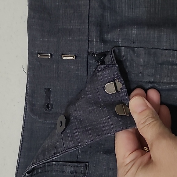 LOFT Charcoal Greyish Blue colored "Julie" Trousers with a sleek design size 8 - Picture 7 of 11